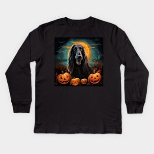 Afghan Hound Halloween Kids Long Sleeve T-Shirt